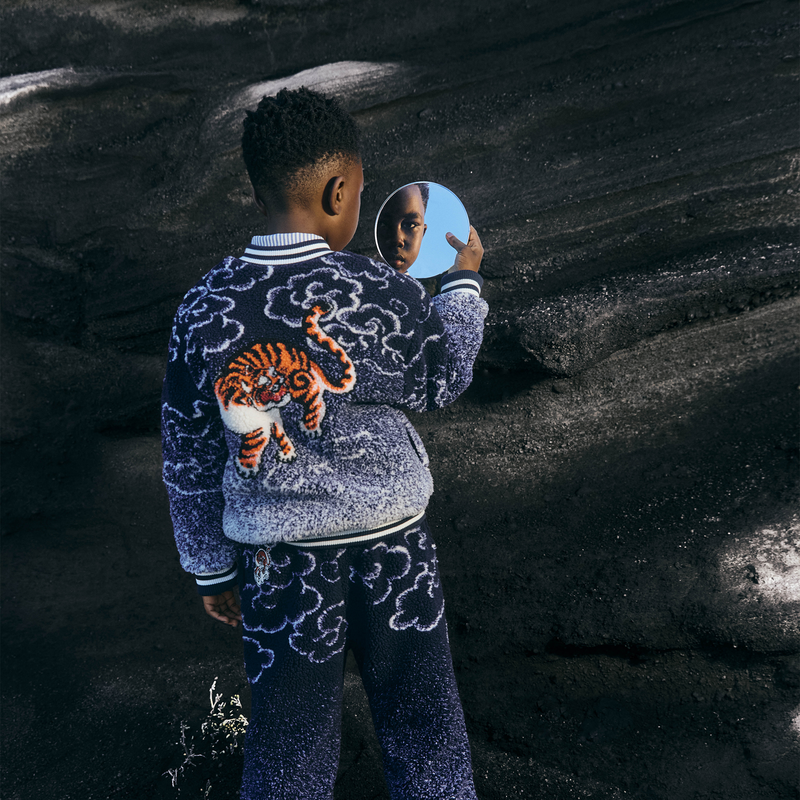 Chaqueta de forro polar esponjosa KENZO KIDS 
                        UNISEXO