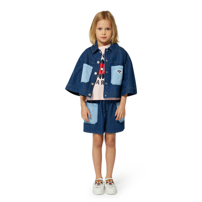 Camiseta bimateria estampada KENZO KIDS NI&Ntilde;A