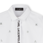 Vestido camisero KARL LAGERFELD KIDS 
                    NI&Ntilde;A