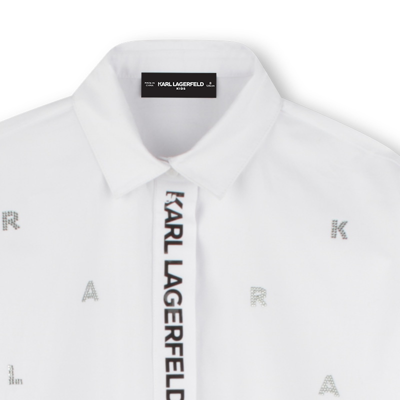 Vestido camisero KARL LAGERFELD KIDS 
                        NI&Ntilde;A