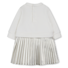 Vestido de manga larga bimaterial MICHAEL KORS 
                    NI&Ntilde;A