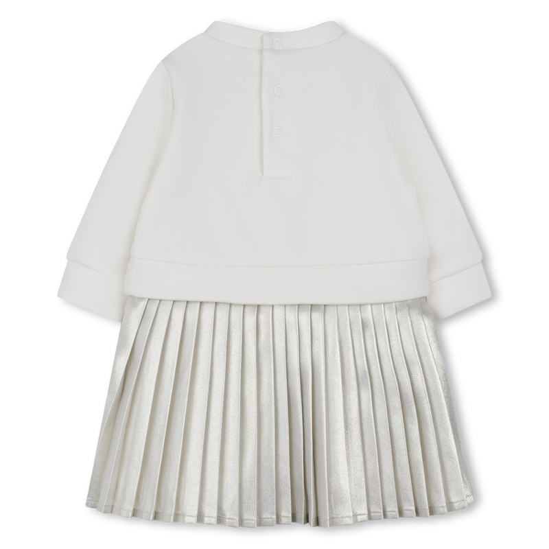 Vestido de manga larga bimaterial MICHAEL KORS 
                        NI&Ntilde;A