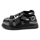 Sandalias de cuero con hebilla KARL LAGERFELD KIDS 
                    NI&Ntilde;A
