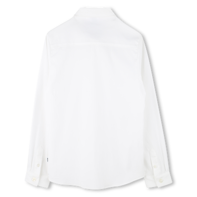 Camisa ajustada de popelina BOSS NI&Ntilde;O