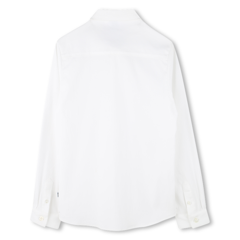 Camisa ajustada de popelina BOSS 
                        NI&Ntilde;O