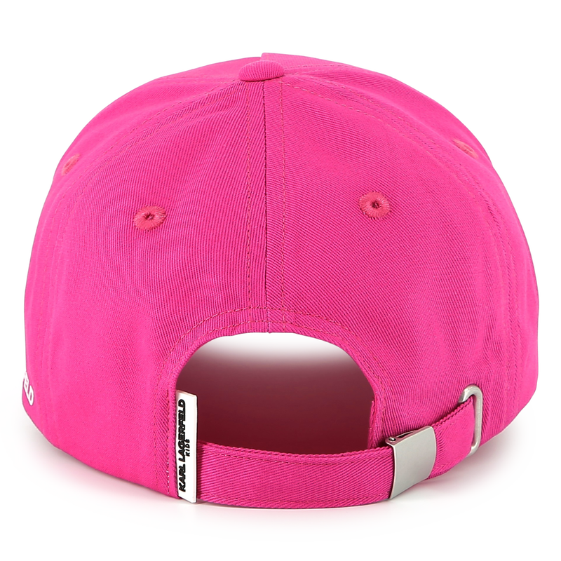 Gorra ajustable de algod&oacute;n KARL LAGERFELD KIDS 
                        NI&Ntilde;A