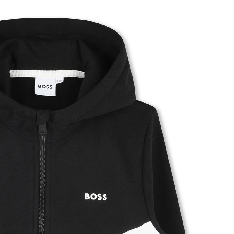 Sudadera cremallera y capucha BOSS 
                        NI&Ntilde;O