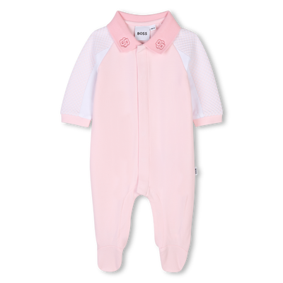 Pijama cuello polo y apliques BOSS NI&Ntilde;A