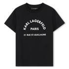 Camiseta de mangas cortas KARL LAGERFELD KIDS 
                    NI&Ntilde;O