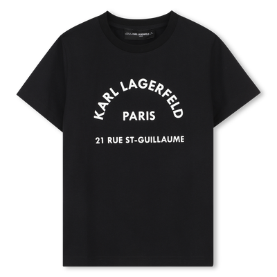 Camiseta de mangas cortas KARL LAGERFELD KIDS NI&Ntilde;O