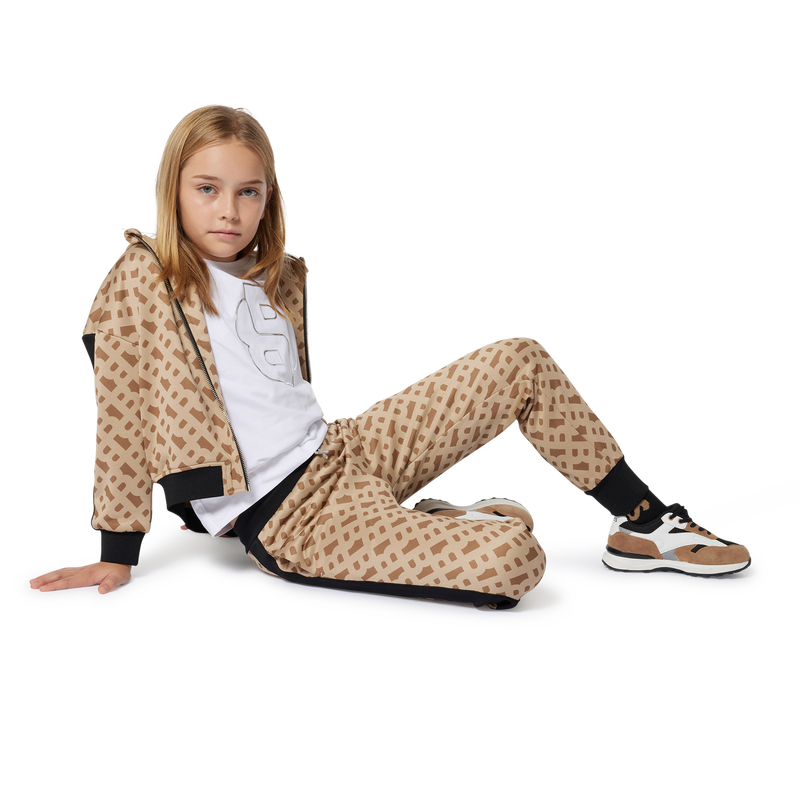 Pantal&oacute;n de ch&aacute;ndal monograma BOSS 
                        NI&Ntilde;A