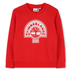 Sudadera fleece, ROJO, hi-res