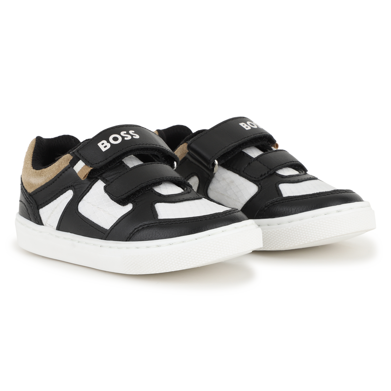 ZAPATILLAS CON RAYAS DE VELCRO BOSS 
                        NI&Ntilde;O