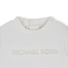 Vestido de manga larga bimaterial MICHAEL KORS 
                    NI&Ntilde;A