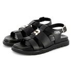 Sandalias de cuero con hebilla KARL LAGERFELD KIDS 
                    NI&Ntilde;A