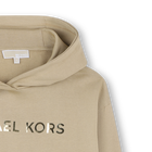 Vestido con capucha de forro polar MICHAEL KORS 
                    NI&Ntilde;A
