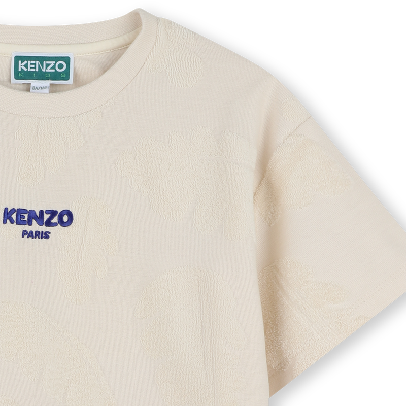 Camiseta felpa de algod&oacute;n KENZO KIDS 
                        NI&Ntilde;O