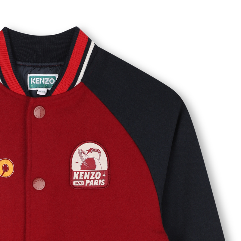 Cazadora bomber con cierre a presi&oacute;n KENZO KIDS 
                        UNISEXO