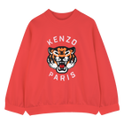 Sudadera fleece, ROJO, hi-res