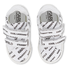 Deportivas de piel con velcro KARL LAGERFELD KIDS 
                    UNISEXO