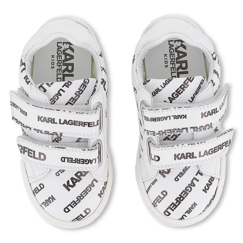 Deportivas de piel con velcro KARL LAGERFELD KIDS 
                        UNISEXO