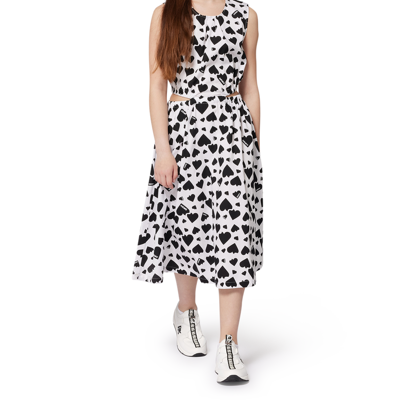 Vestido de algod&oacute;n estampado DKNY 
                        NI&Ntilde;A