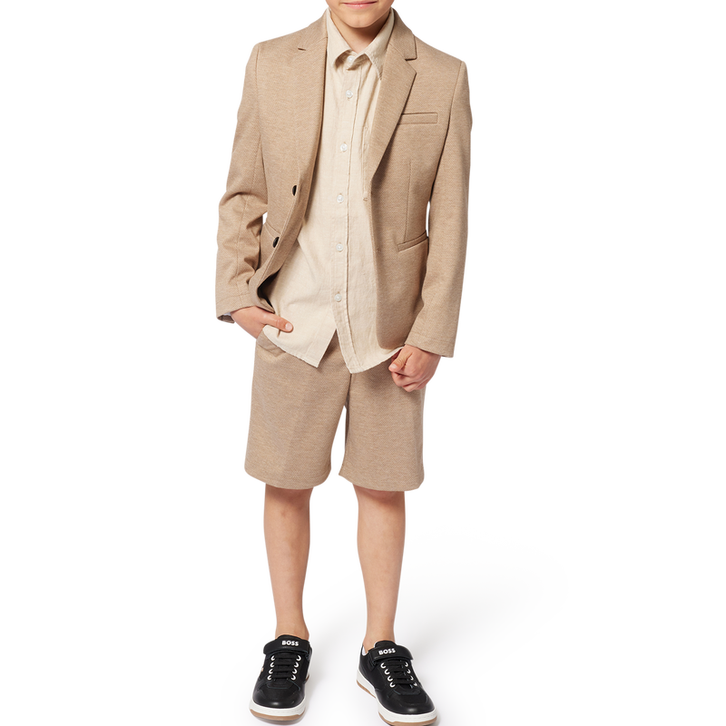 Bermudas de lino y algod&oacute;n