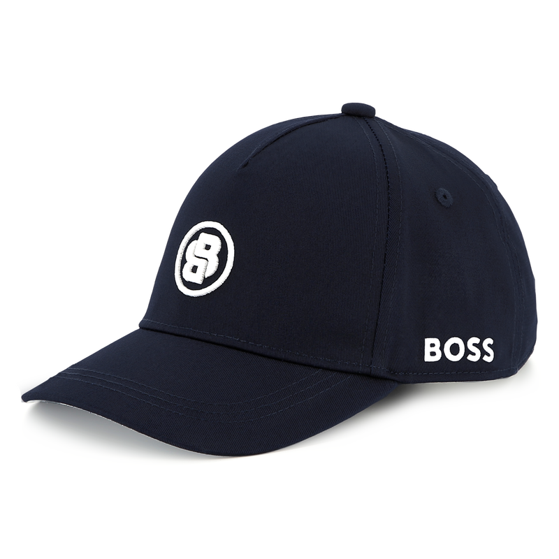 Gorra de sarga bordada BOSS 
                        NI&Ntilde;O