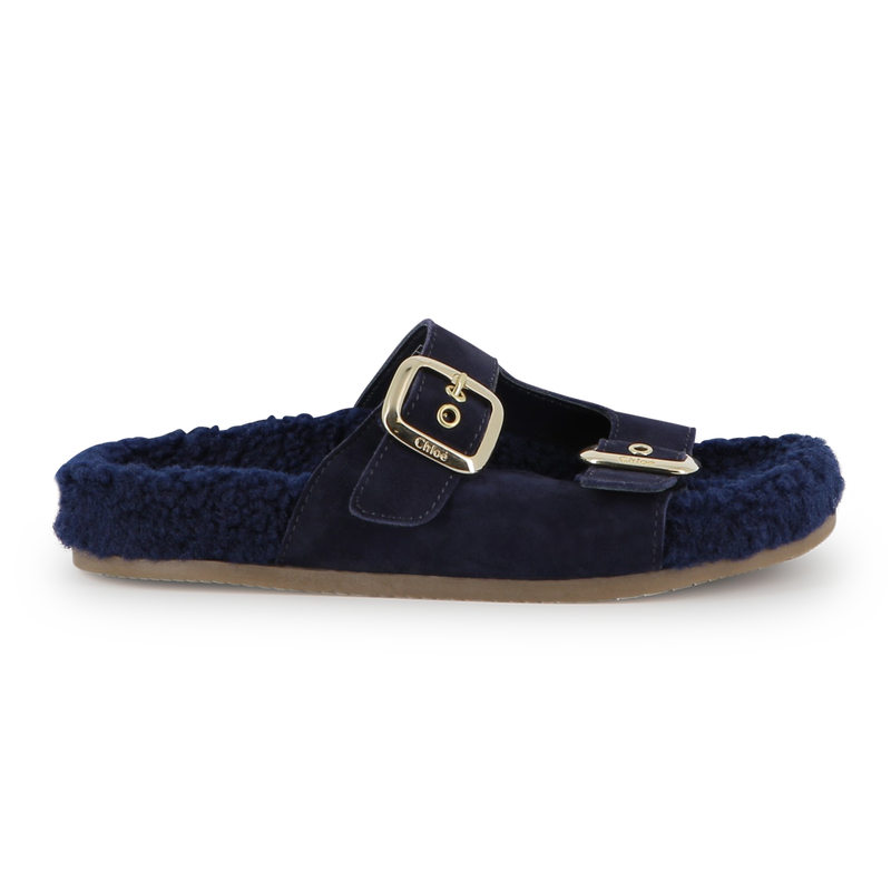 Sandalias de piel de ante de vaca CHLOE 
                        NI&Ntilde;A