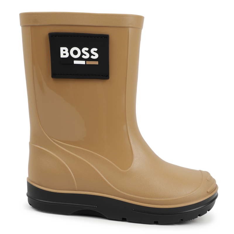 Botas de agua bitextura BOSS 
                        NI&Ntilde;O