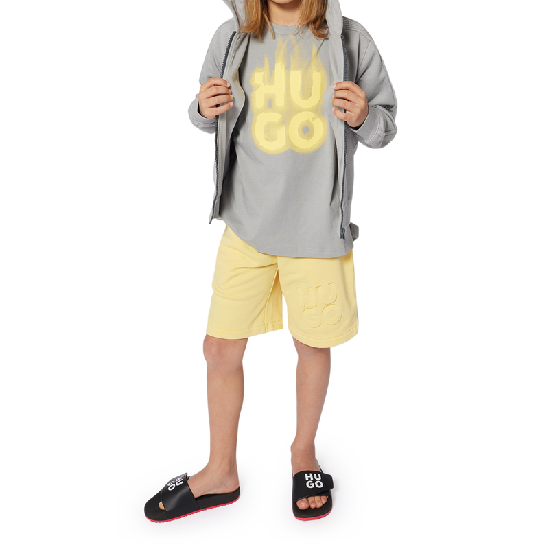 Camiseta manga corta y algod&oacute;n HUGO 
                        NI&Ntilde;O