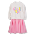 Vestido bimaterial BILLIEBLUSH 
                    NI&Ntilde;A