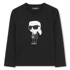 Camiseta de manga larga, NEGRO, hi-res