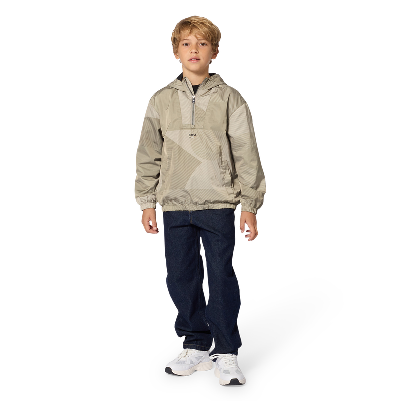 Chubasquero con capucha BOSS 
                        NI&Ntilde;O