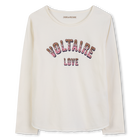 Camiseta de manga larga estampada ZADIG & VOLTAIRE 
                    NI&Ntilde;A
