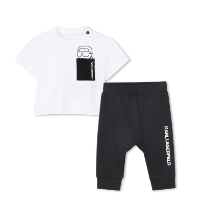CONJUNTO DE CAMISETA Y PANTAL&Oacute;N KARL LAGERFELD KIDS NI&Ntilde;O