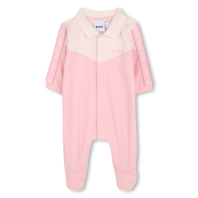 Pijama apliques y cuello polo BOSS NI&Ntilde;A