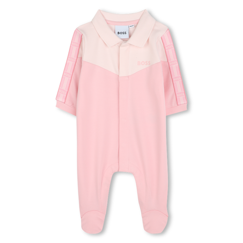 Pijama apliques y cuello polo BOSS 
                        NI&Ntilde;A
