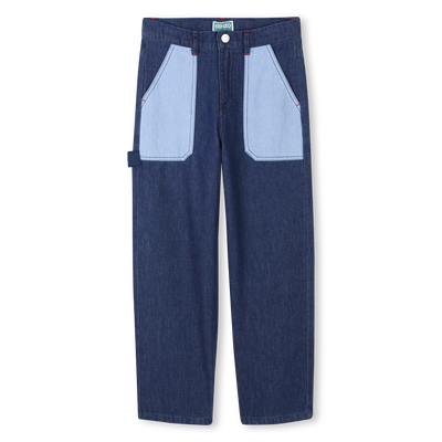 Pantal&oacute;n vaquero con bolsillos KENZO KIDS NI&Ntilde;O