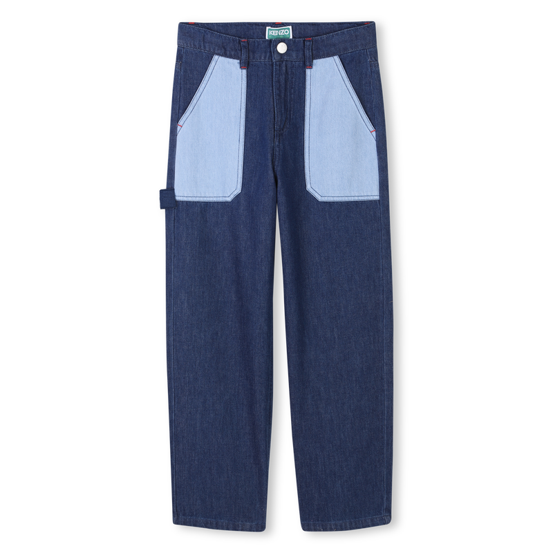 Pantal&oacute;n vaquero con bolsillos KENZO KIDS 
                        NI&Ntilde;O