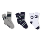 Pack tr&iacute;o de calcetines jacquard TIMBERLAND 
                    NI&Ntilde;O