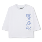 Camiseta de algod&oacute;n con logo BOSS 
                    NI&Ntilde;O
