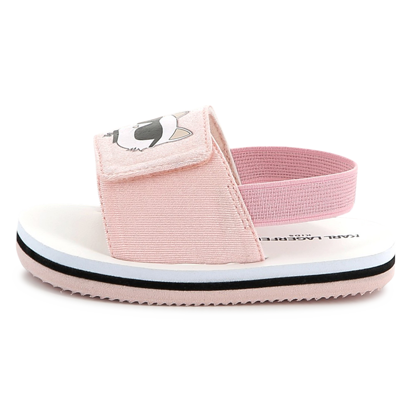 Sandalias ligeras con velcro KARL LAGERFELD KIDS 
                        UNISEXO