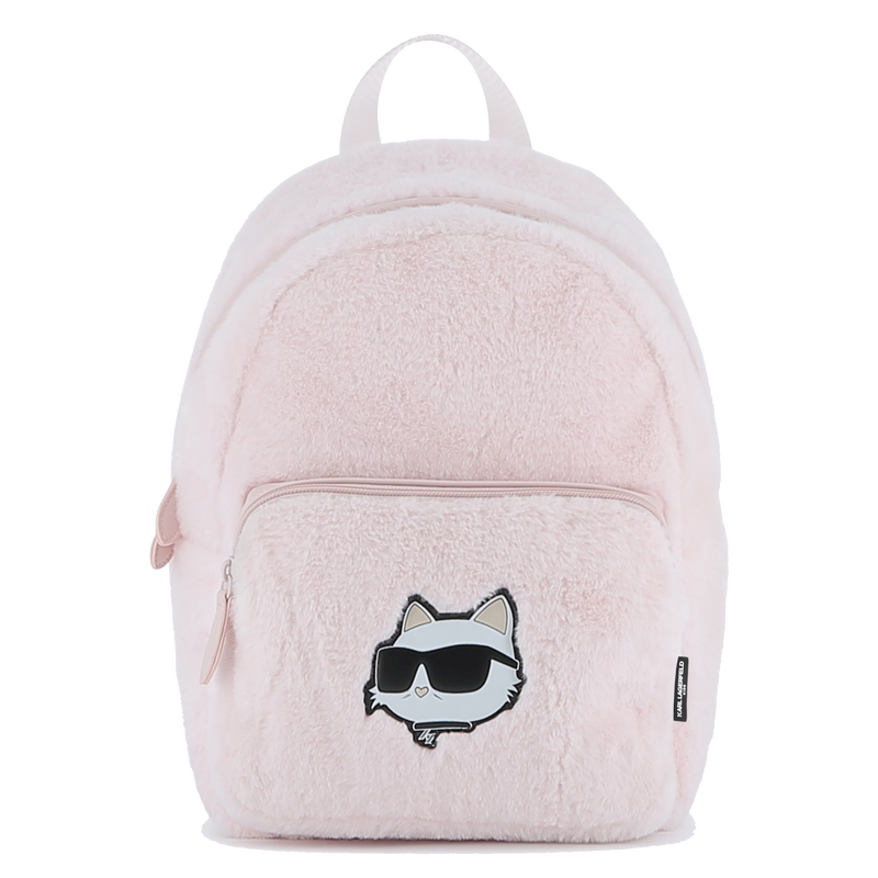Mochila peque&ntilde;a de vell&oacute;n esponjoso KARL LAGERFELD KIDS 
                        NI&Ntilde;A