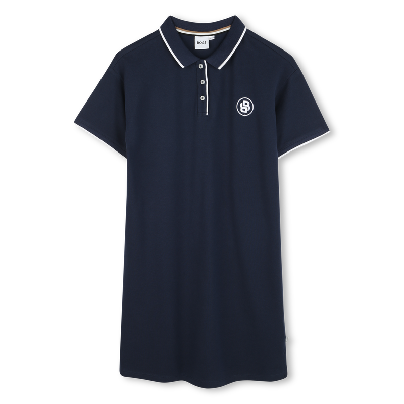 Vestido polo de manga corta BOSS 
                        NI&Ntilde;A