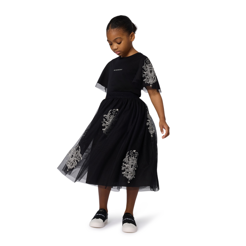 Falda de tul fruncido GIVENCHY 
                        NI&Ntilde;A