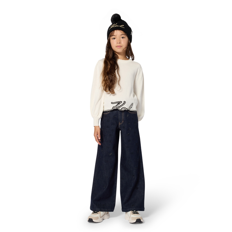 Pantal&oacute;n de denim KARL LAGERFELD KIDS 
                        NI&Ntilde;A