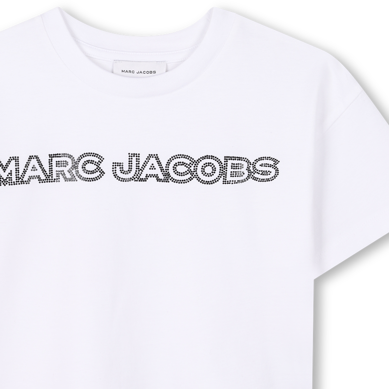 Camiseta corta con estr&aacute;s MARC JACOBS 
                        NI&Ntilde;A