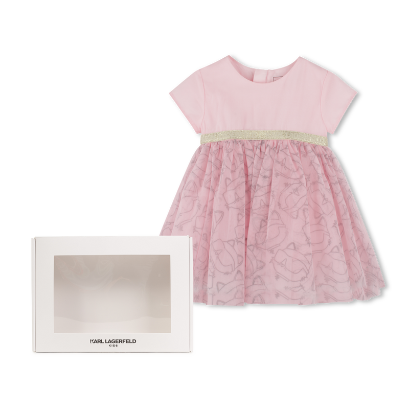 Vestido de ceremonia estampado KARL LAGERFELD KIDS 
                        NI&Ntilde;A