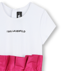 Vestido de gala de tafet&aacute;n KARL LAGERFELD KIDS 
                    NI&Ntilde;A